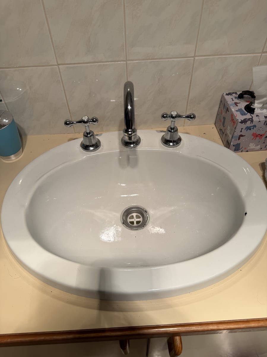Basin tapware replaced in a Melton bathroom