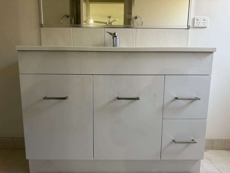 Bathroom vanity replaced in a Brimbank home