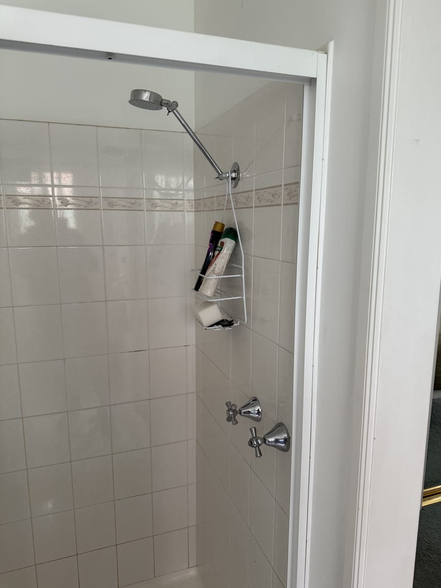 Leaking shower taps replaced in a Macedon Ranges bathroom