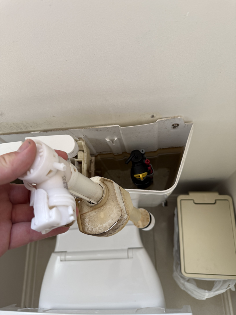 Toilet plumbing repair