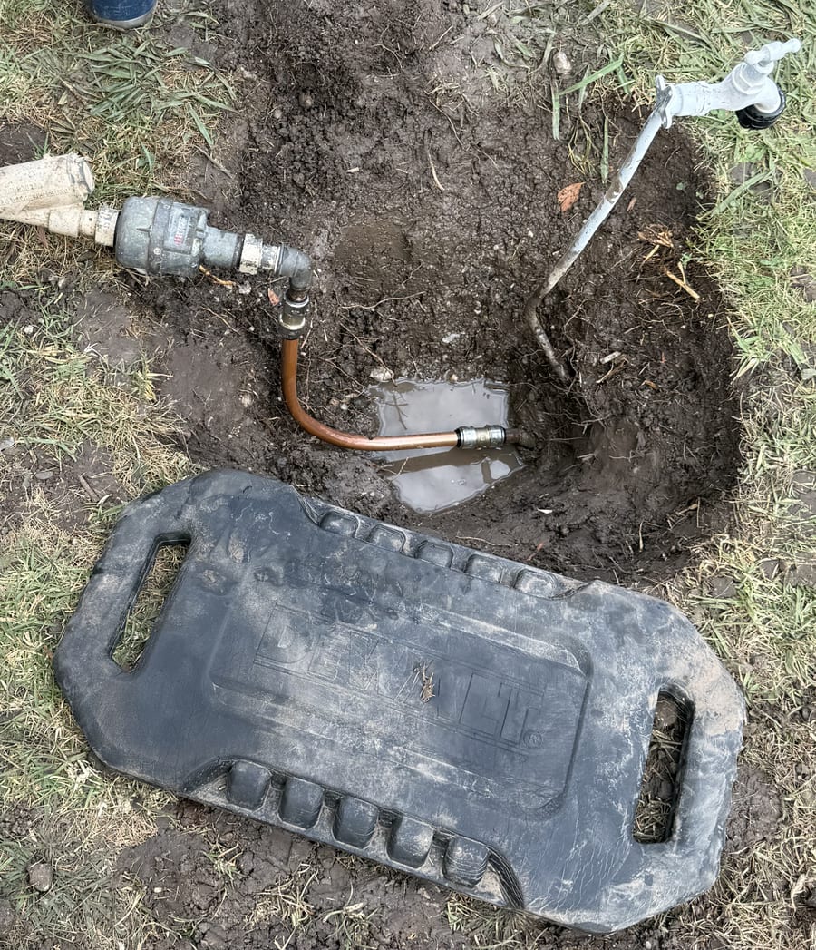 Burst water service repaired at a Mitchell Shire property